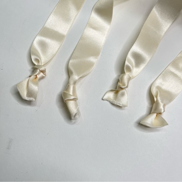 NEW Bridal by Butter Cream Satin Peep-Toe Lace-up Classy Wedding Bridal Pumps - Picture 9 of 14